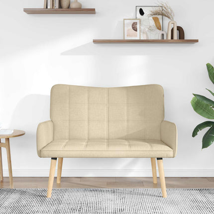 2-personers sofa Cremefarvet 115 x 61 x 87 cm Stof