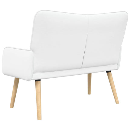 2-personers sofa Hvid 115 x 61 x 87 cm Stof