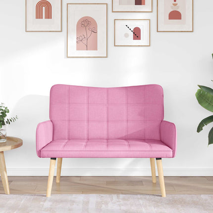 2-personers sofa Lyserød 115 x 61 x 87 cm Stof