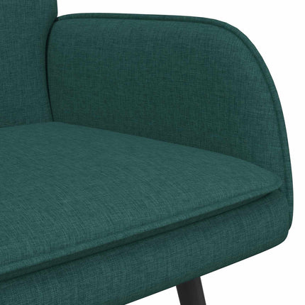 2-personers sofa Mørkegrøn 115 x 61 x 87 cm Stof