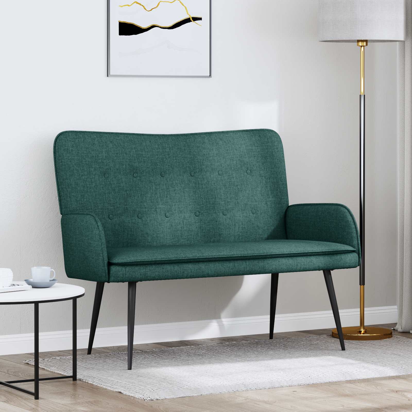 2-personers sofa Mrkegrn 115 x 61 x 87 cm Stof