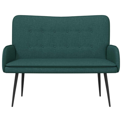 2-personers sofa Mørkegrøn 115 x 61 x 87 cm Stof