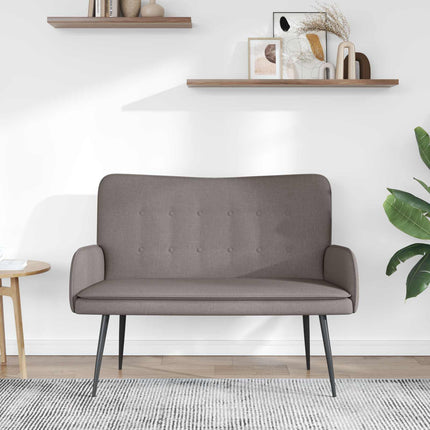 2-personers sofa Gråbrun 115 x 61 x 87 cm Stof