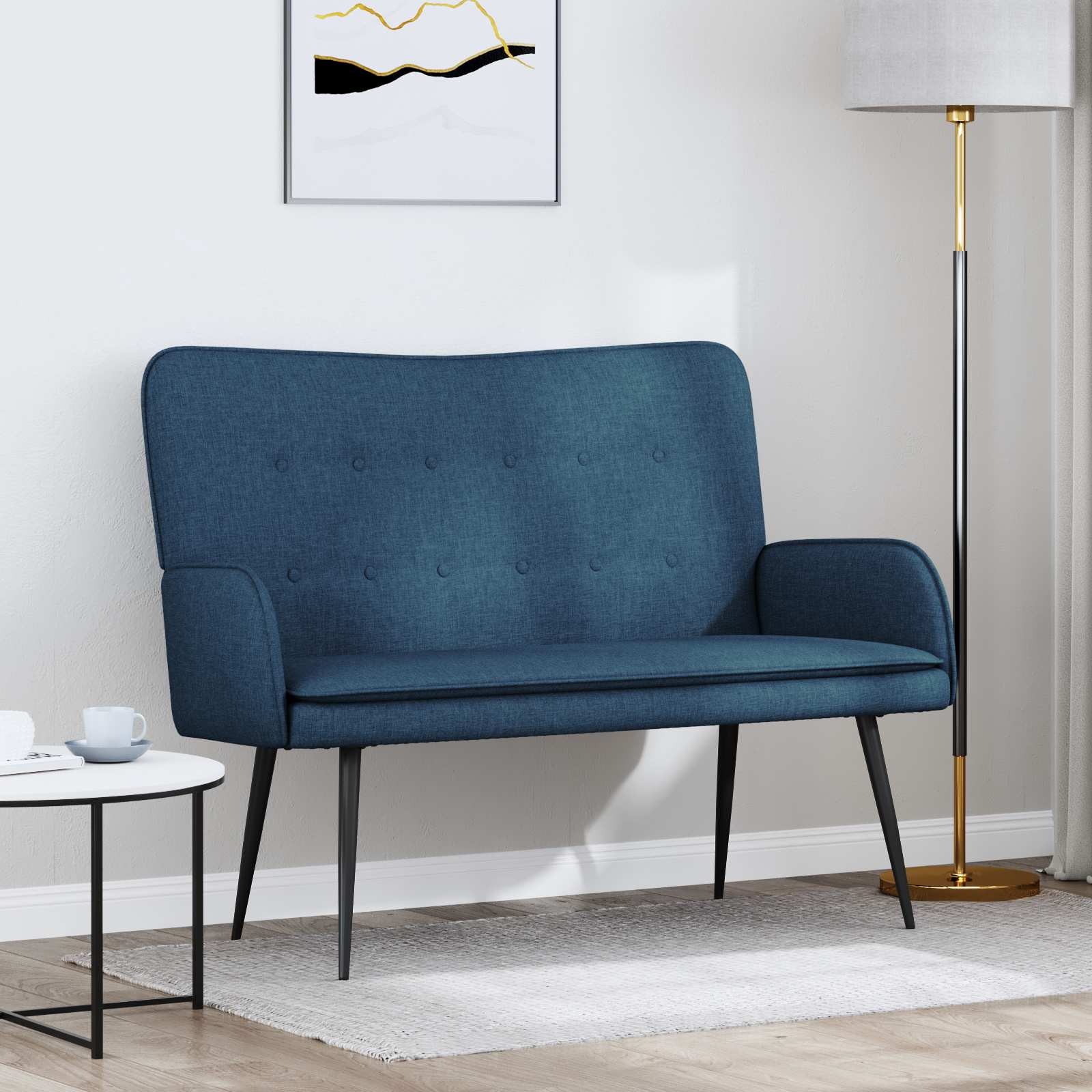 2-personers sofa Bl 115 x 61 x 87 cm Stof