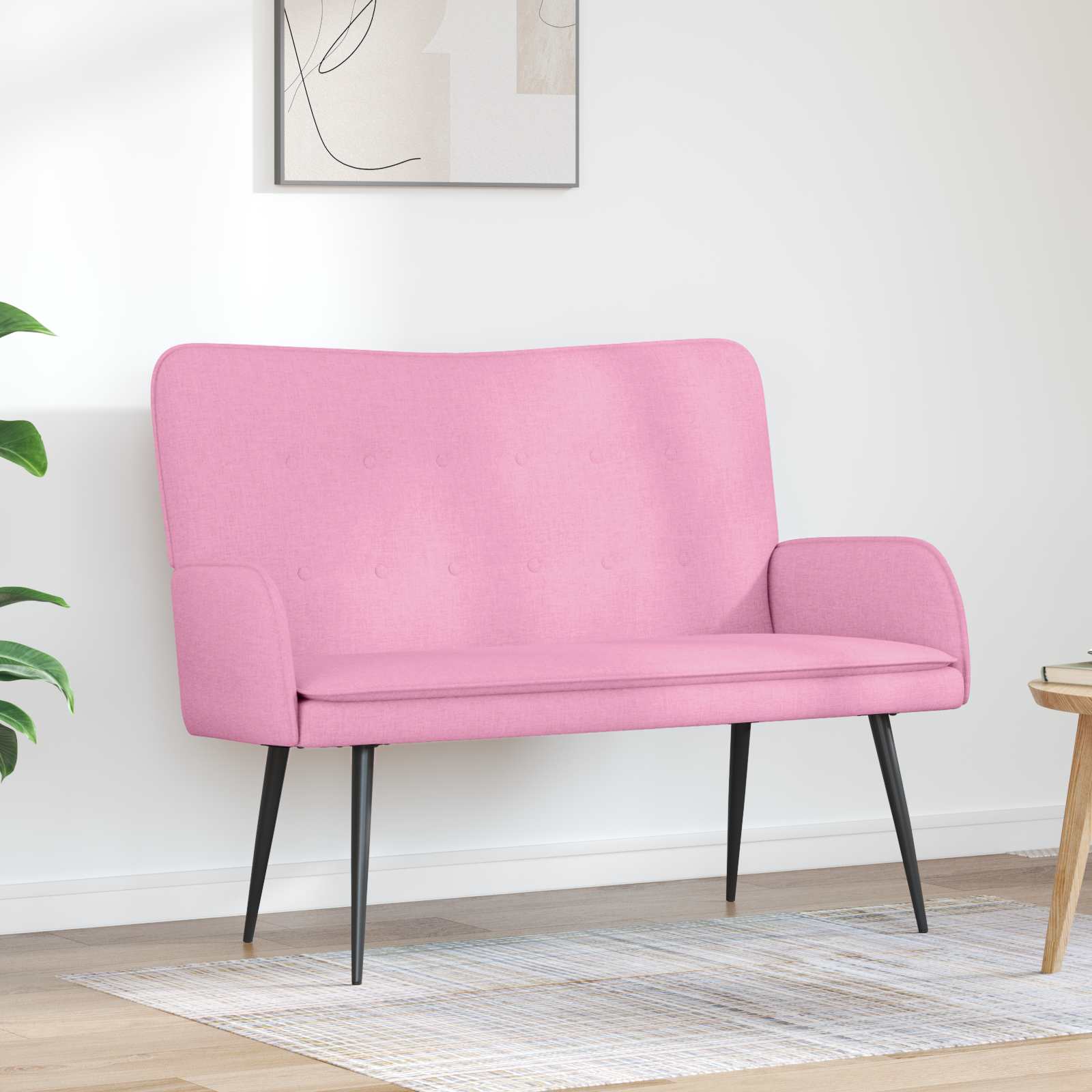 2-personers sofa Lyserd 115 x 61 x 87 cm Stof