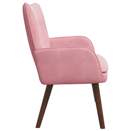 2-personers sofa Lyserød 115 x 61 x 87 cm Fløjl