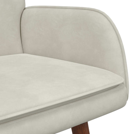 2-personers sofa Cremefarvet 115 x 61 x 87 cm Fløjl