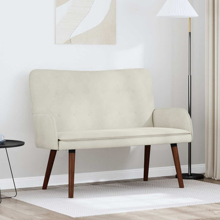 2-personers sofa Cremefarvet 115 x 61 x 87 cm Fløjl