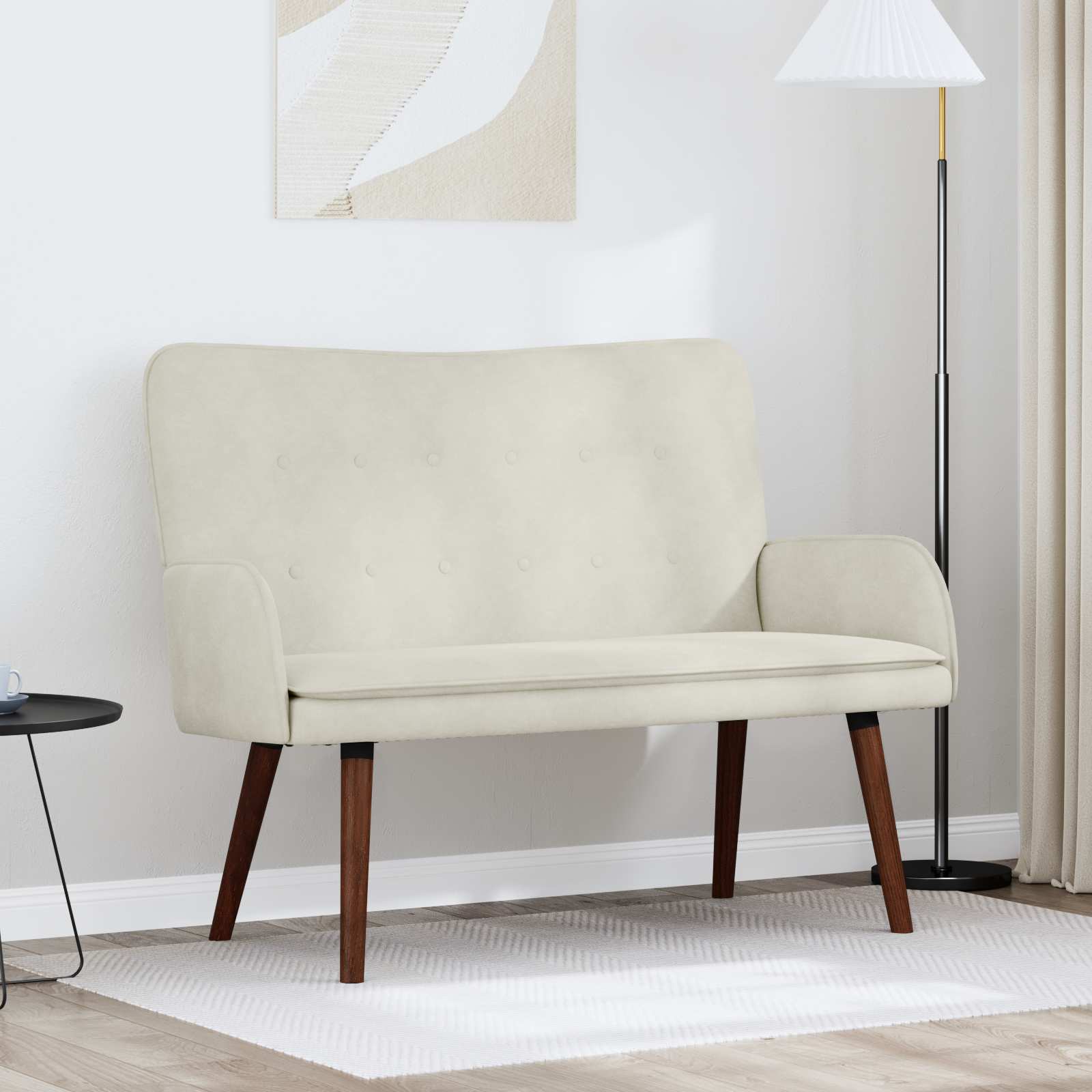 2-personers sofa Cremefarvet 115 x 61 x 87 cm Fljl
