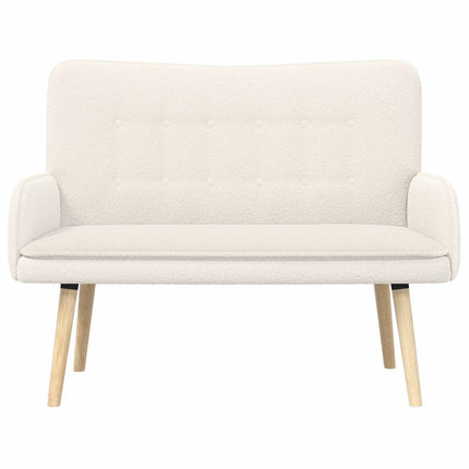 2-personers sofa Cremefarvet 115 x 61 x 87 cm Bouclé
