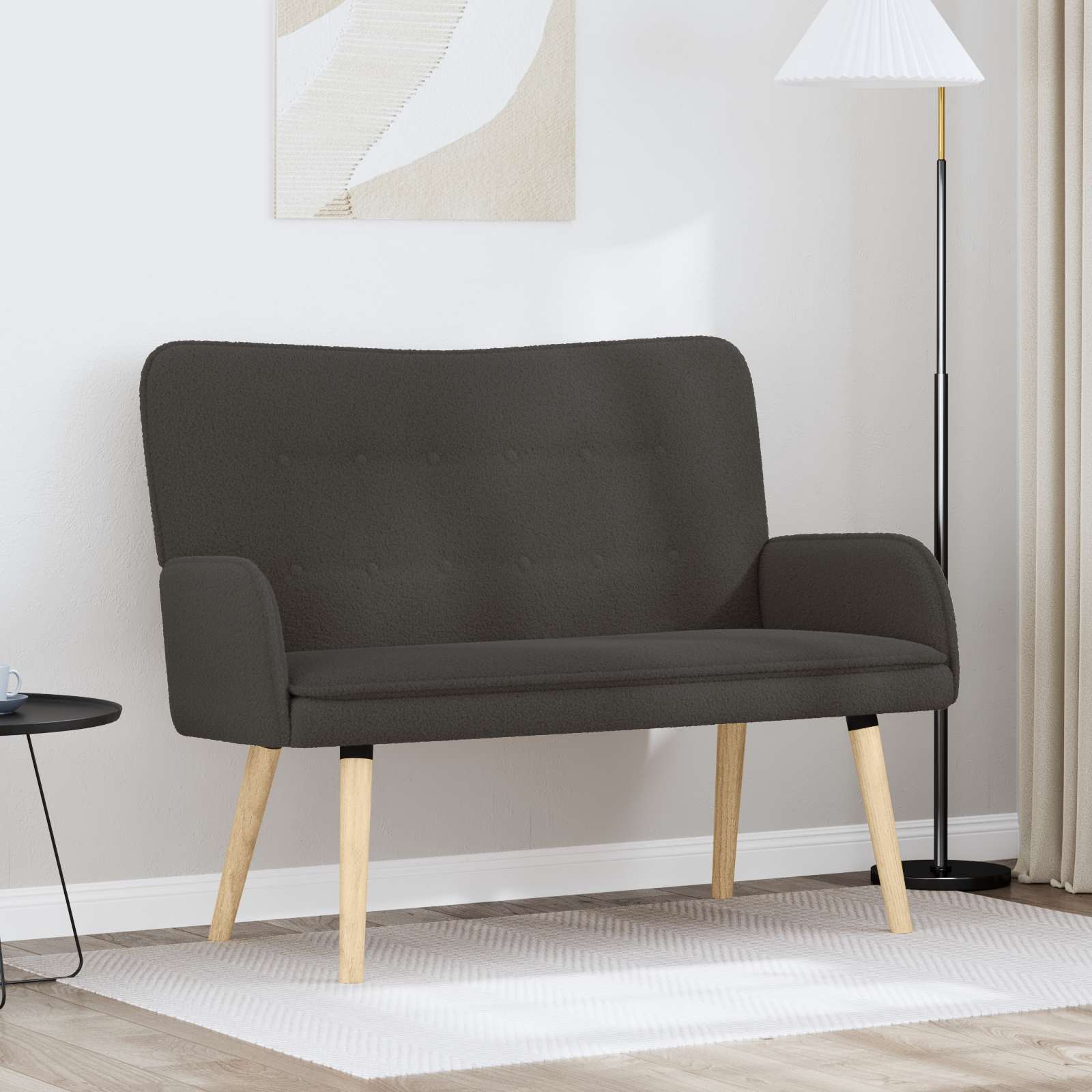 2-personers sofa Mrkegr 115 x 61 x 87 cm Boucl