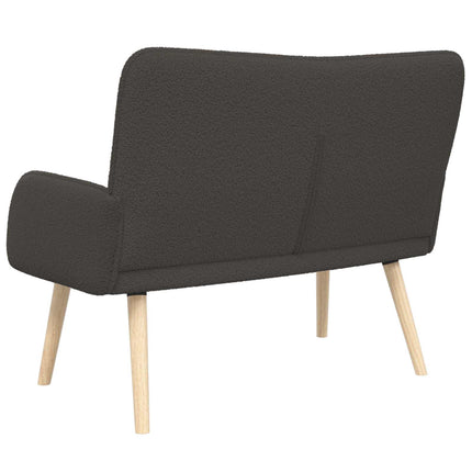 2-personers sofa Mørkegrå 115 x 61 x 87 cm Bouclé