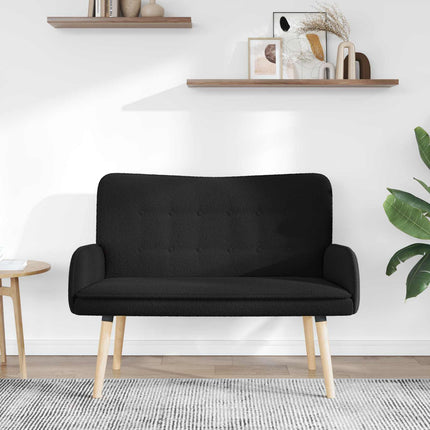 2-personers sofa Sort 115 x 61 x 87 cm Bouclé