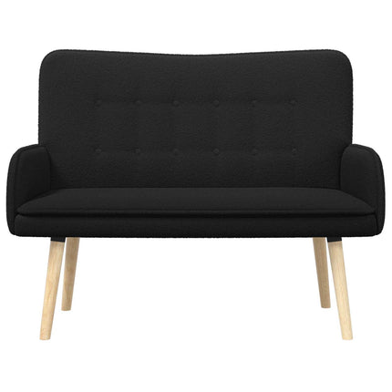 2-personers sofa Sort 115 x 61 x 87 cm Bouclé
