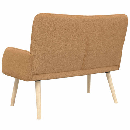 2-personers sofa Beige 115 x 61 x 87 cm Bouclé