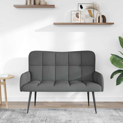 2-personers sofa Mørkegrå 115 x 61 x 87 cm Stof
