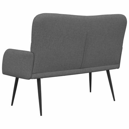 2-personers sofa Mørkegrå 115 x 61 x 87 cm Stof