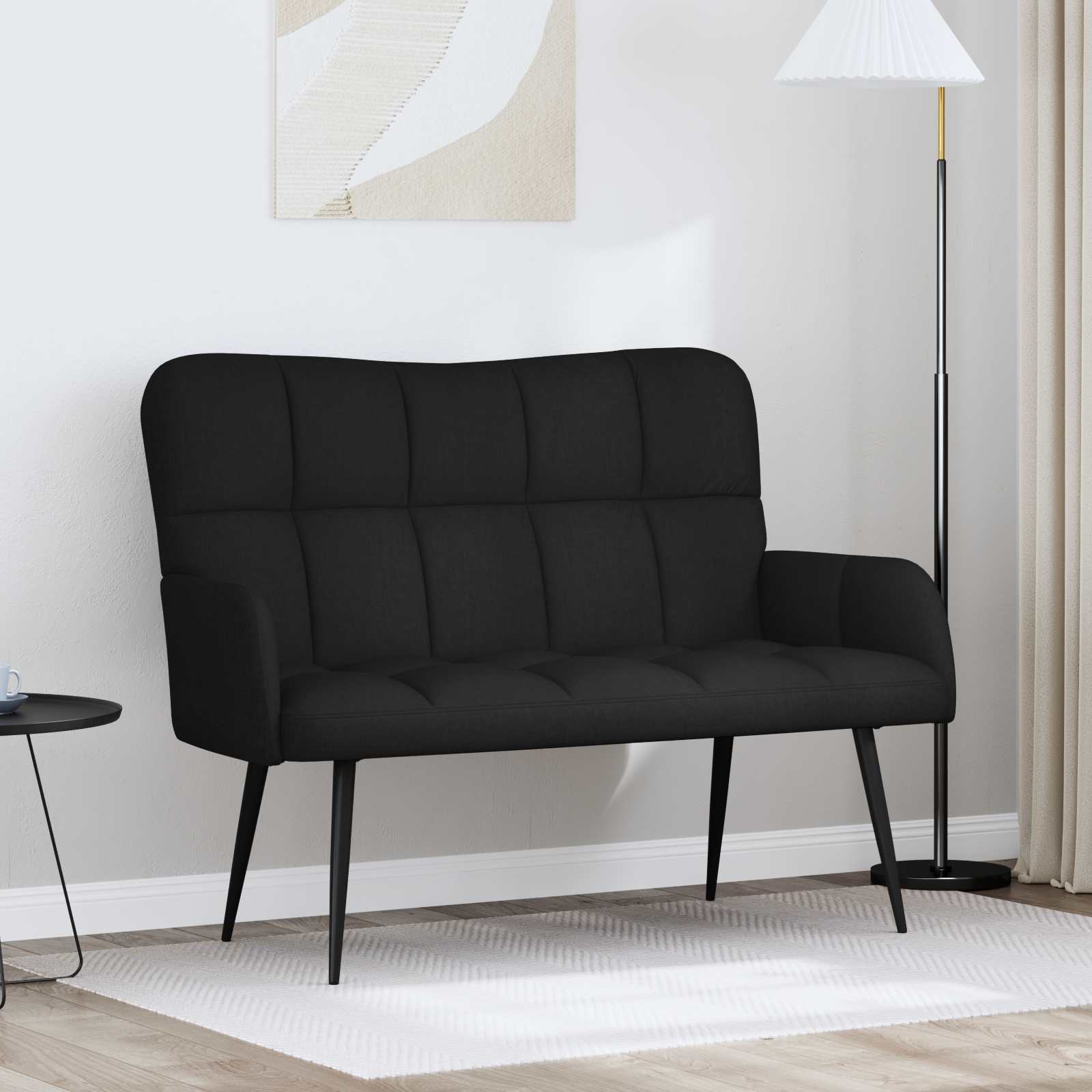 2-personers sofa Sort 115 x 61 x 87 cm Stof