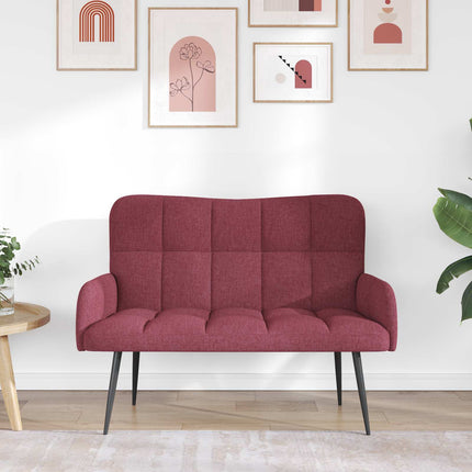 2-personers sofa Vinrød 115 x 61 x 87 cm Stof