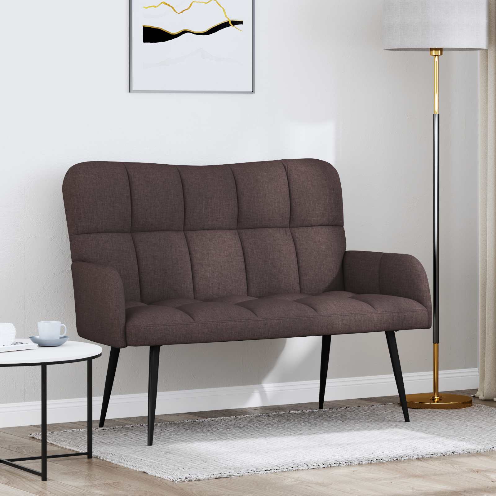 2-personers sofa Mrk Brun 115 x 61 x 87 cm Stof