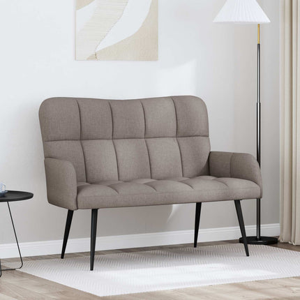 2-personers sofa Gråbrun 115 x 61 x 87 cm Stof