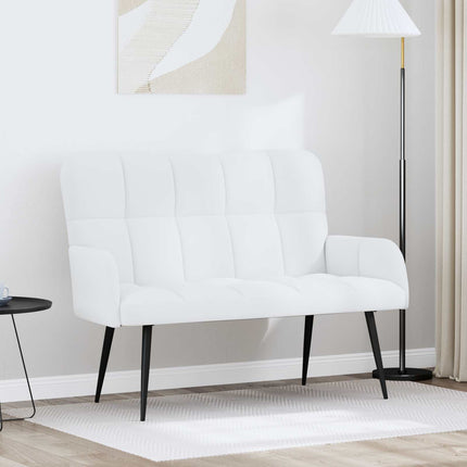2-personers sofa Hvid 115 x 61 x 87 cm Stof
