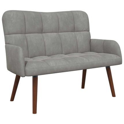 2-personers sofa Lysegrå 115 x 61 x 87 cm Fløjl