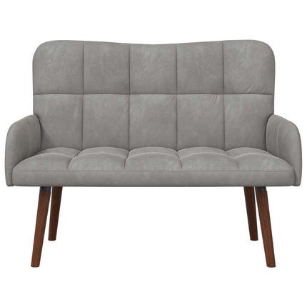 2-personers sofa Lysegrå 115 x 61 x 87 cm Fløjl