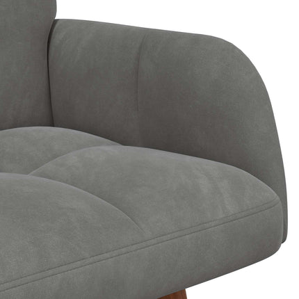 2-personers sofa Mørkegrå 115 x 61 x 87 cm Fløjl