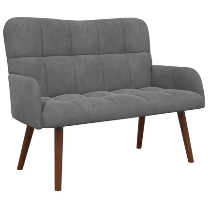 2-personers sofa Mørkegrå 115 x 61 x 87 cm Fløjl