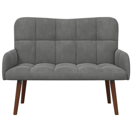 2-personers sofa Mørkegrå 115 x 61 x 87 cm Fløjl