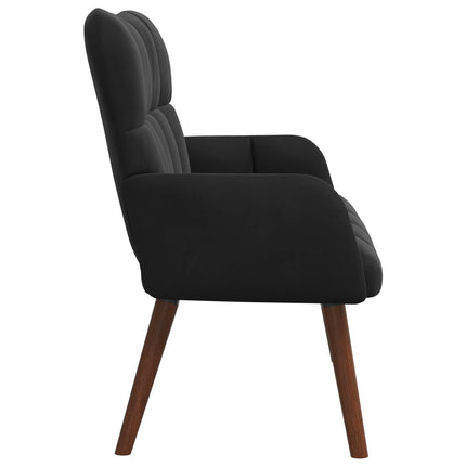 2-personers sofa Sort 115 x 61 x 87 cm Fløjl