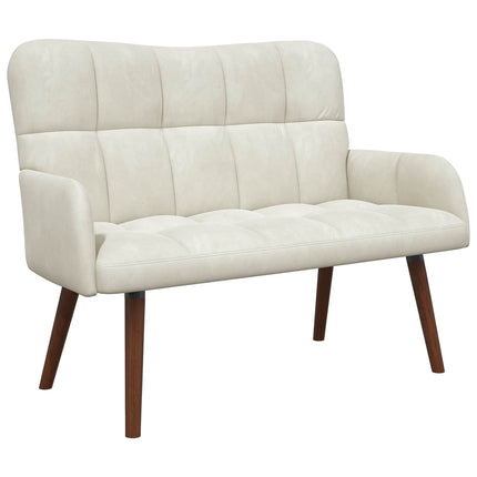2-personers sofa Cremefarvet 115 x 61 x 87 cm Fløjl