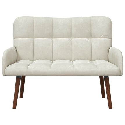 2-personers sofa Cremefarvet 115 x 61 x 87 cm Fløjl
