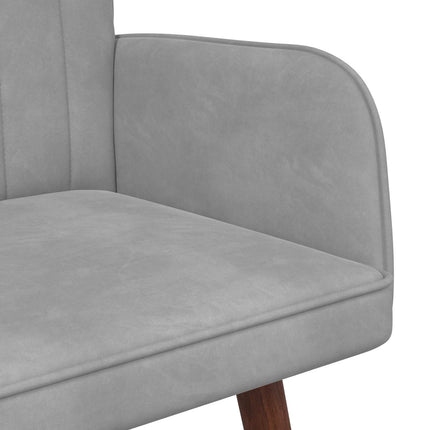 2-personers sofa Lysegrå 115 x 61 x 87 cm Fløjl