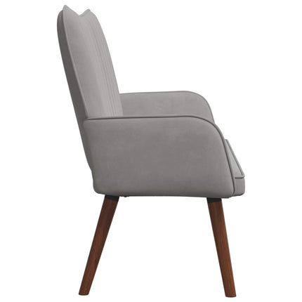 2-personers sofa Lysegrå 115 x 61 x 87 cm Fløjl