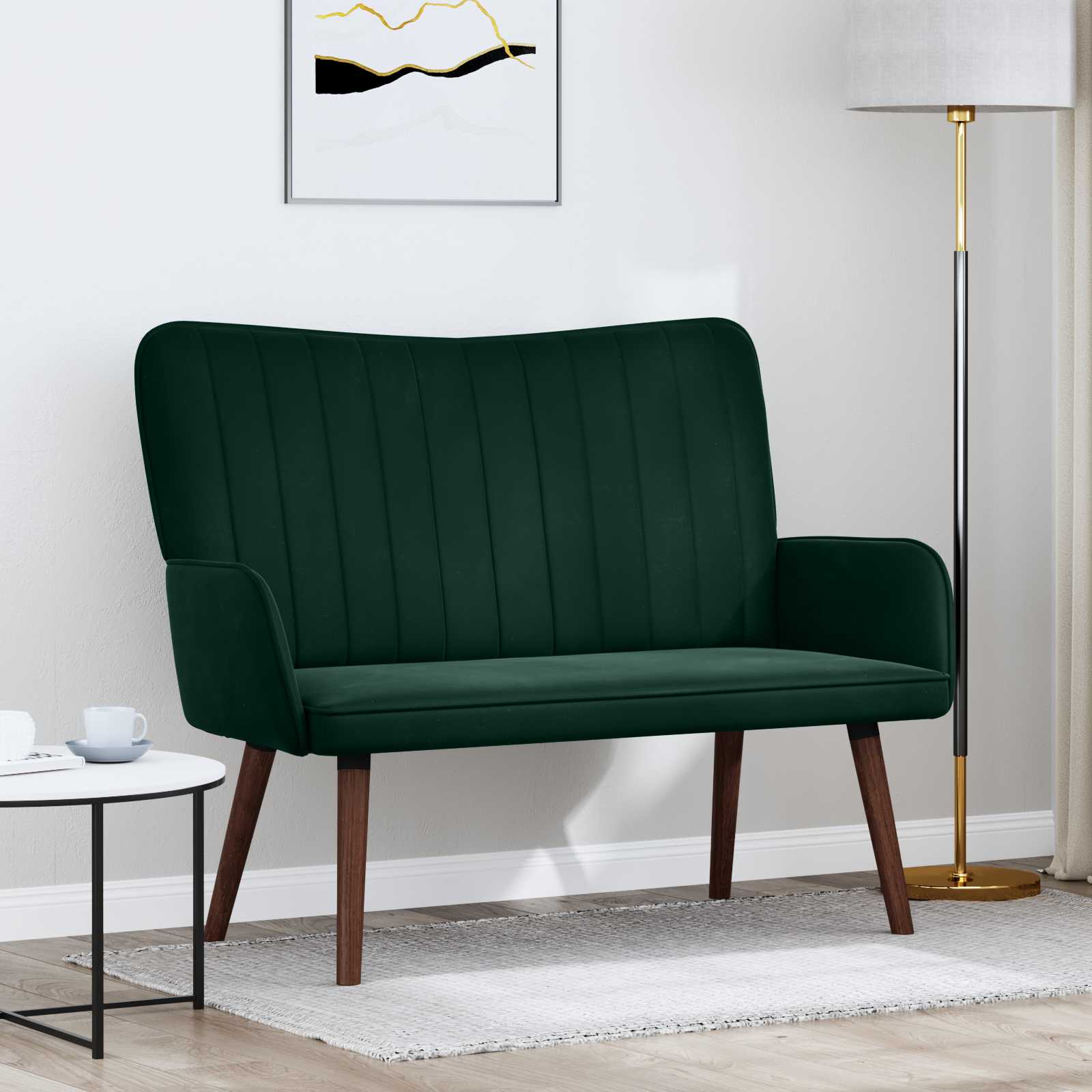 2-personers sofa Mrkegrn 115 x 61 x 87 cm Fljl