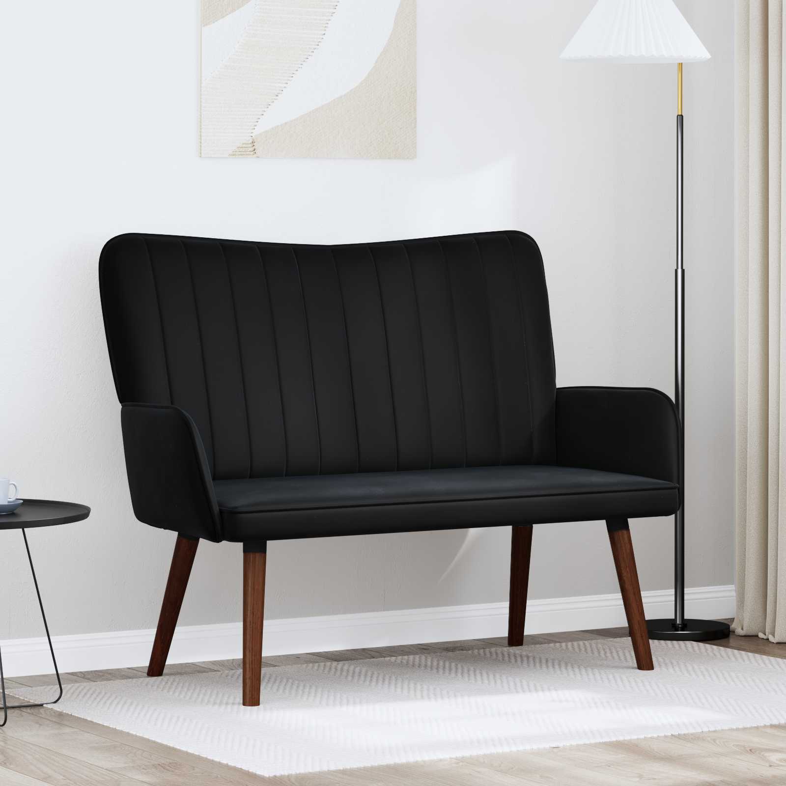 2-personers sofa Sort 115 x 61 x 87 cm Fljl