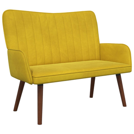2-personers sofa Gul 115 x 61 x 87 cm Fløjl