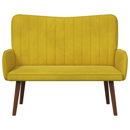 2-personers sofa Gul 115 x 61 x 87 cm Fløjl