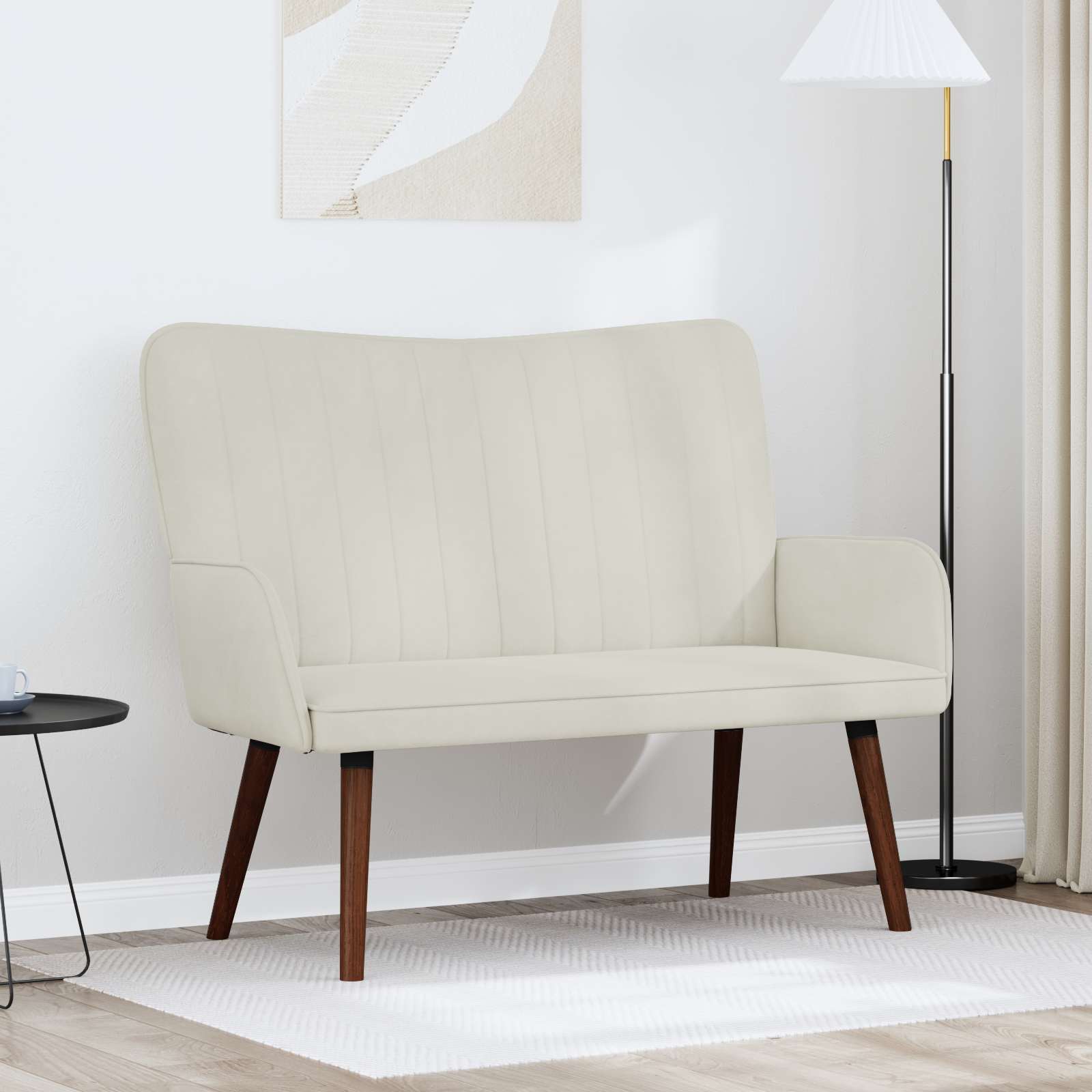 2-personers sofa Cremefarvet 115 x 61 x 87 cm Fljl