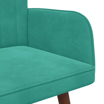 2-personers sofa Turkis 115 x 61 x 87 cm Fløjl