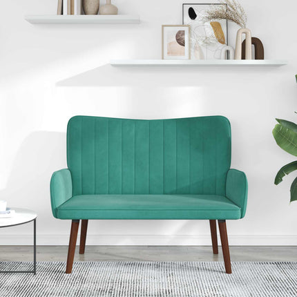 2-personers sofa Turkis 115 x 61 x 87 cm Fløjl