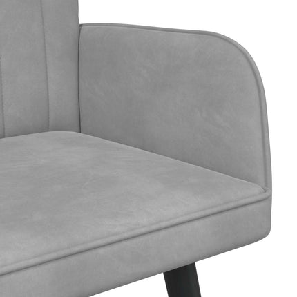 2-personers sofa Lysegrå 115 x 61 x 87 cm Fløjl