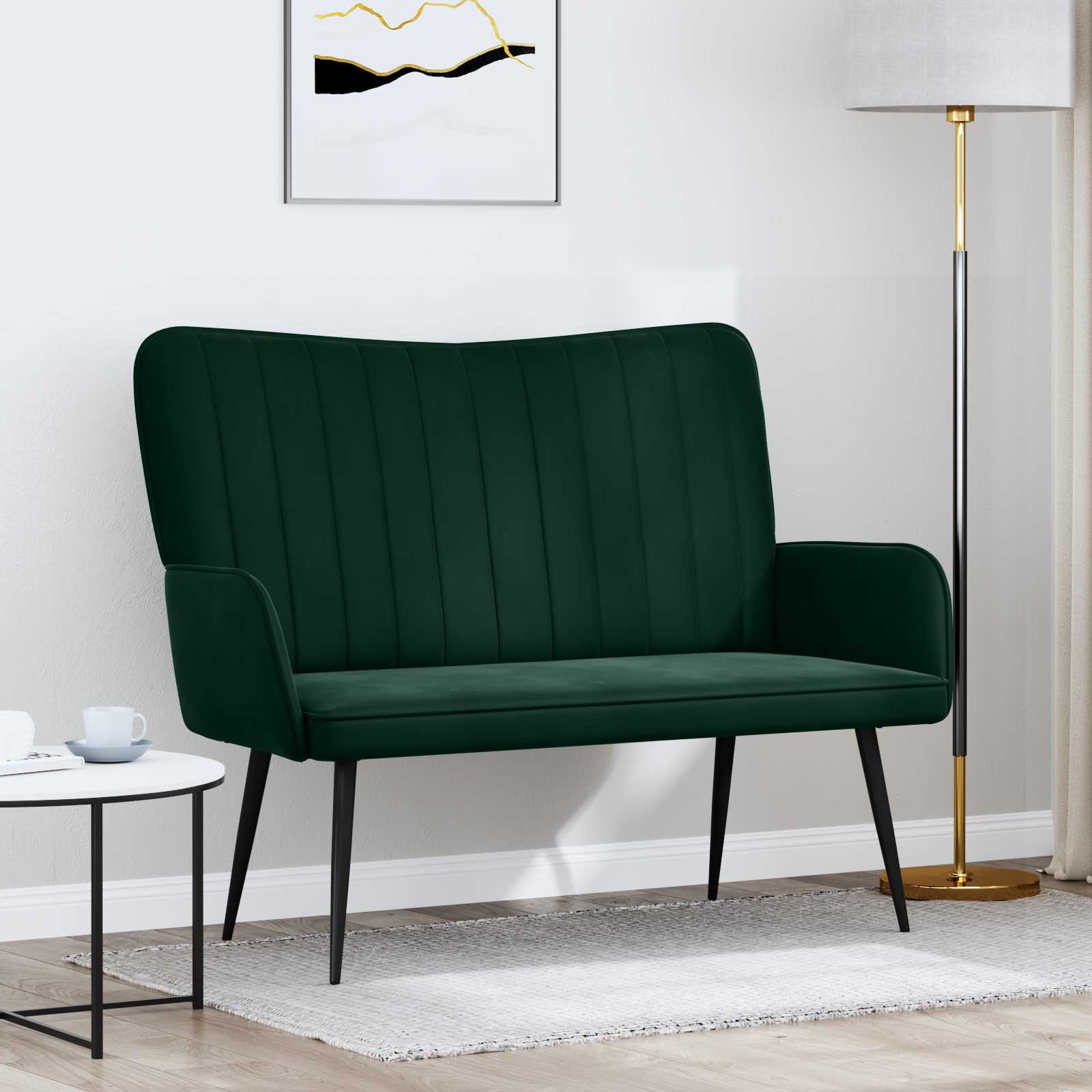 2-personers sofa Mrkegrn 115 x 61 x 87 cm Fljl