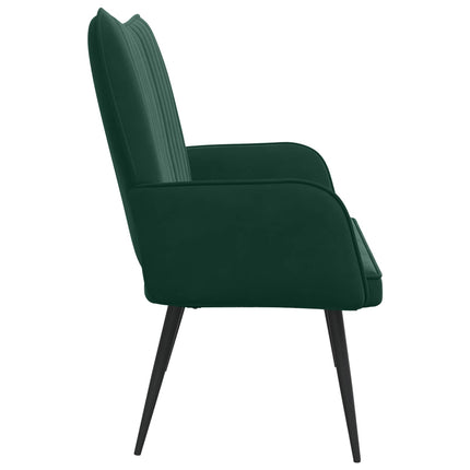 2-personers sofa Mørkegrøn 115 x 61 x 87 cm Fløjl