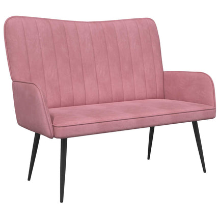 2-personers sofa Lyserød 115 x 61 x 87 cm Fløjl