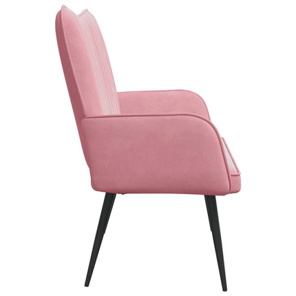 2-personers sofa Lyserød 115 x 61 x 87 cm Fløjl