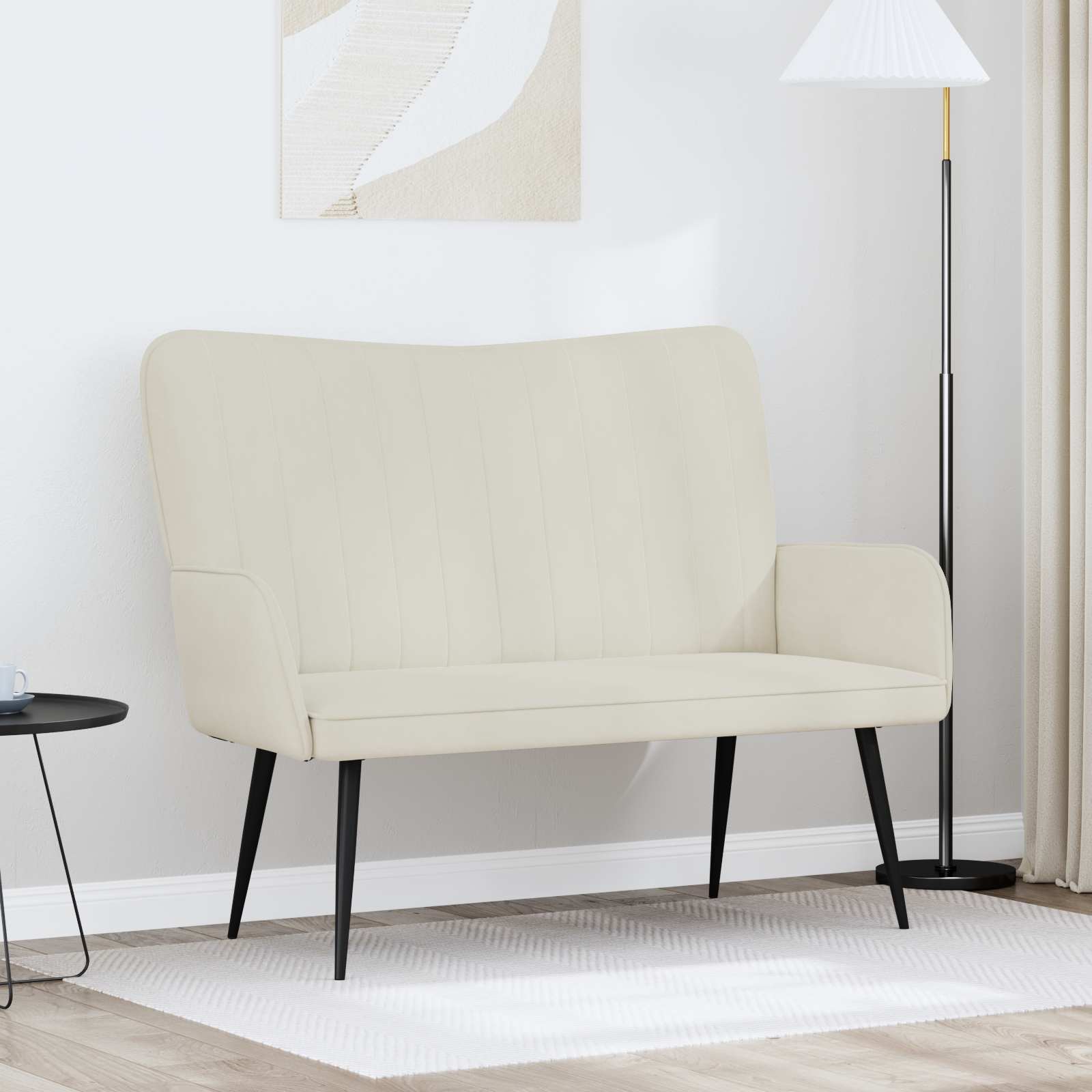 2-personers sofa Cremefarvet 115 x 61 x 87 cm Fljl