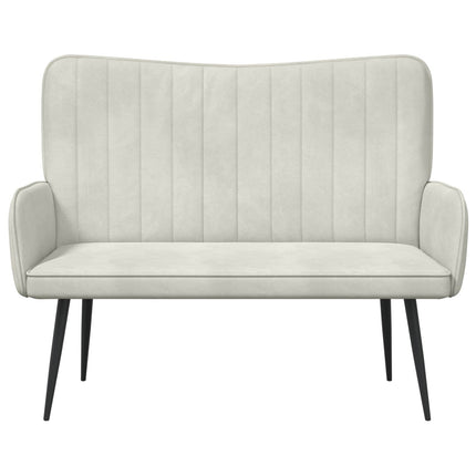 2-personers sofa Cremefarvet 115 x 61 x 87 cm Fløjl